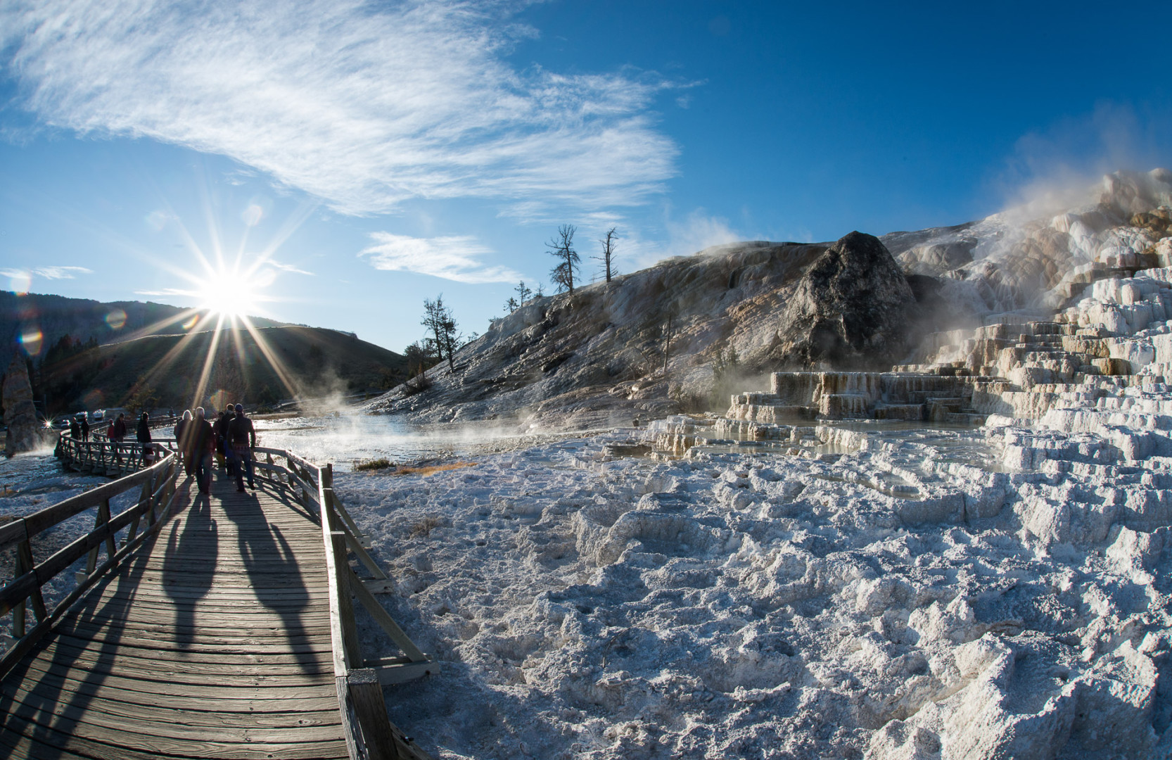 Mammoth Hot Springs Terraces, Yellowstone National Park, Wyoming